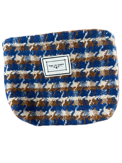 Cosbai - Classic Plaid Small Storage Clutch Bag