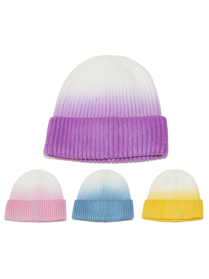 Haila Ombre Ribbed Knit Beanie