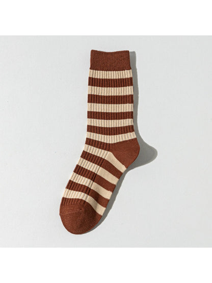 Rufia - Cozy Ribbed Stripe Crew Socks product image 5