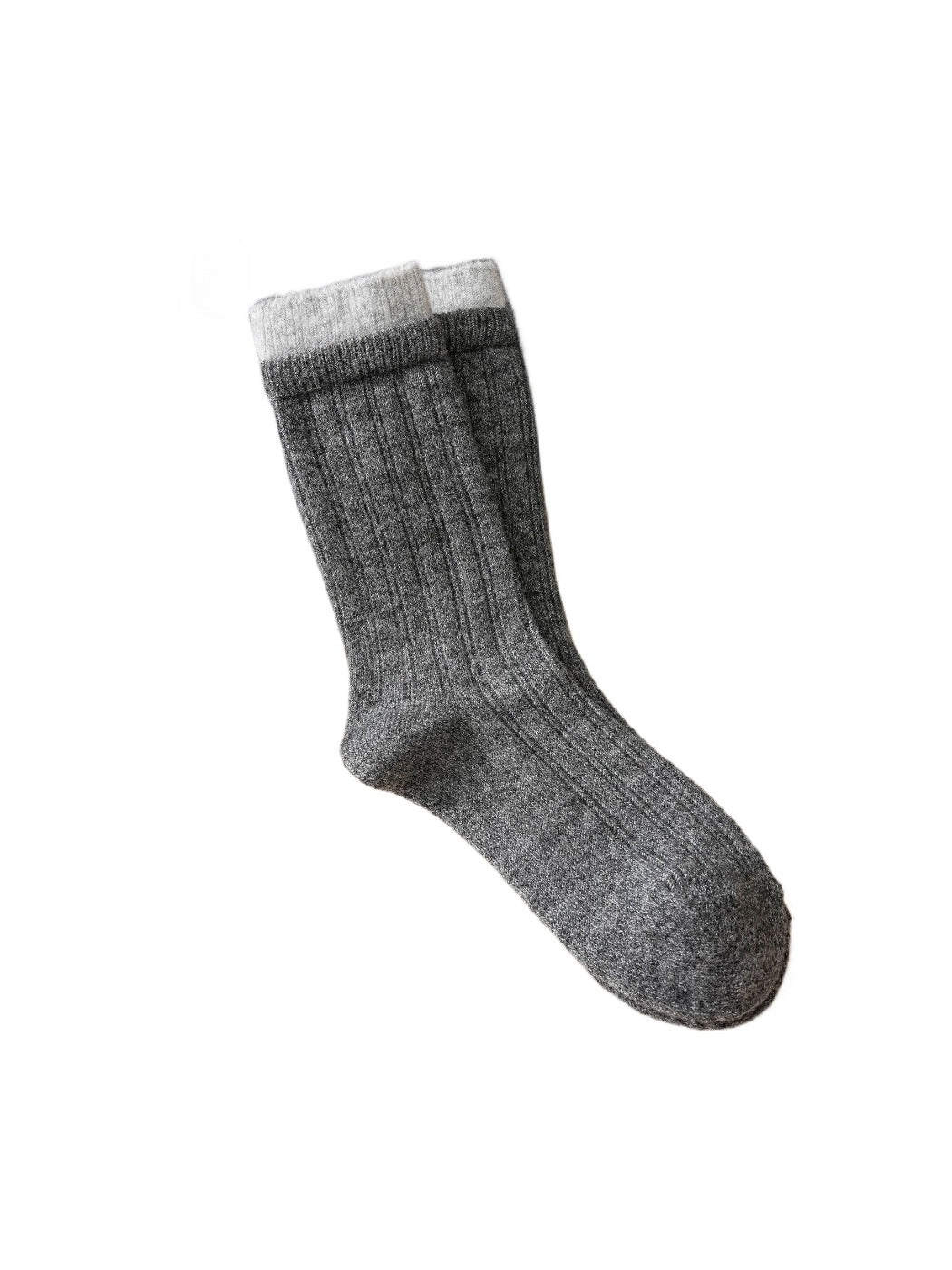 Rufia – Thick Warm Mid-Calf Socks with Color-Trim