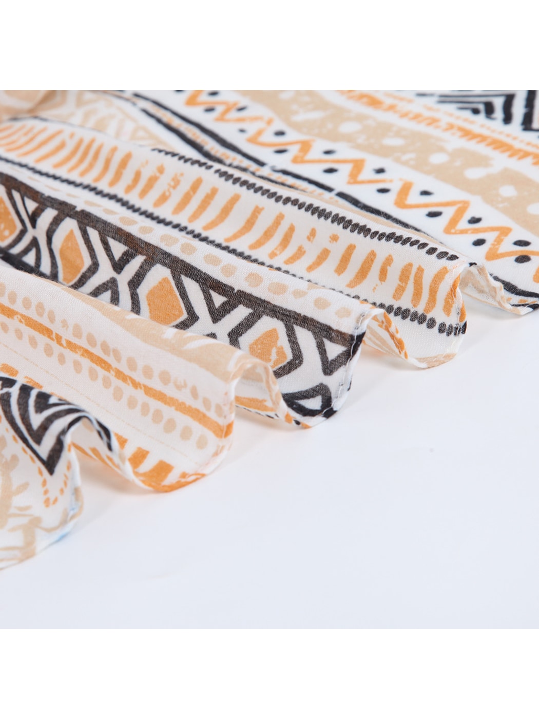 Scarvii - Aztec Geometric Print Long Scarf