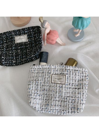 Cosbai - Soft Tweed Everyday Cosmetic Pouch