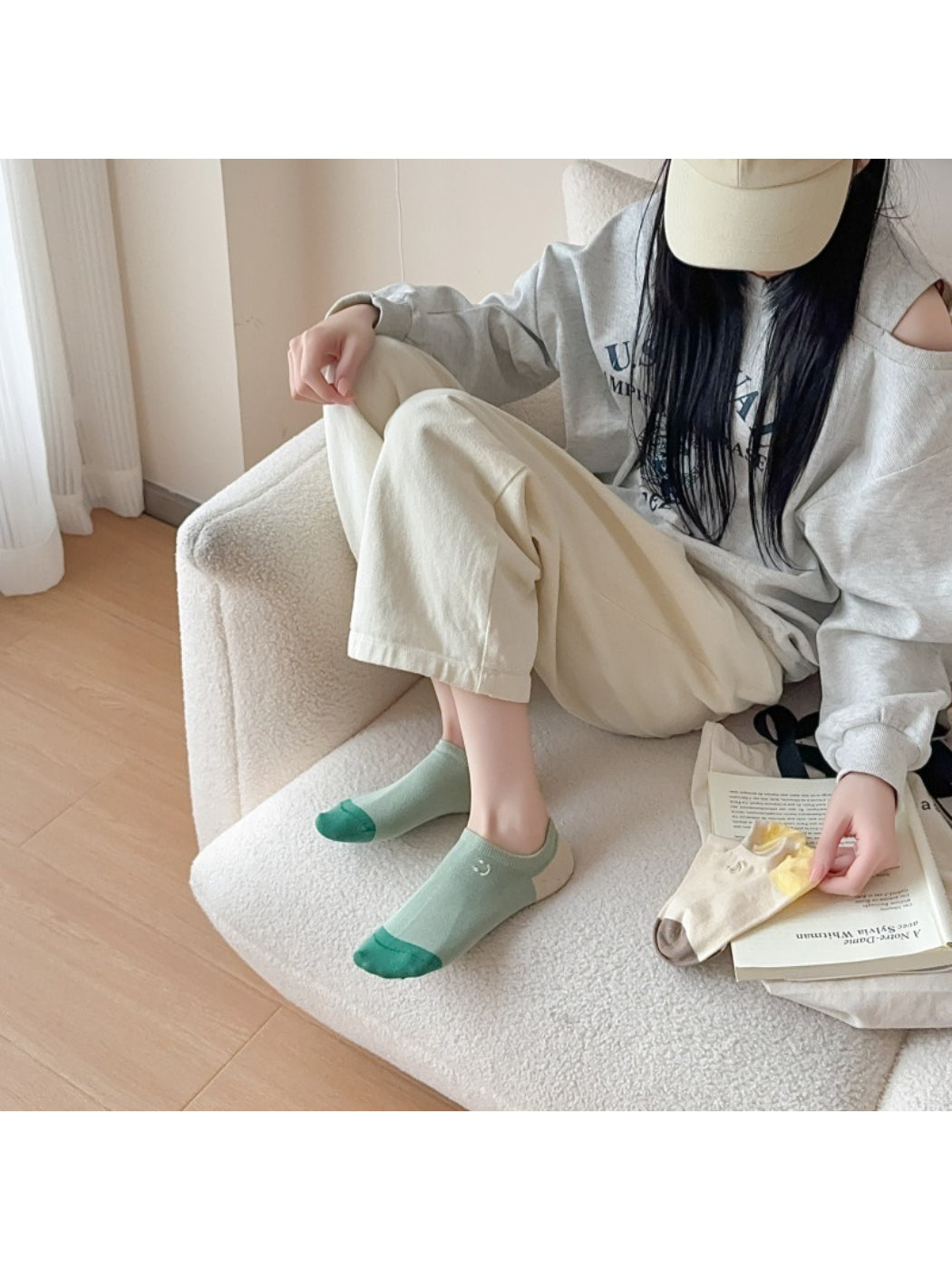 Rufia - Smile Color Block No Show Socks product image 2