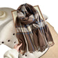 Scarvii - Cozy Plaid Tassel Scarf for Women