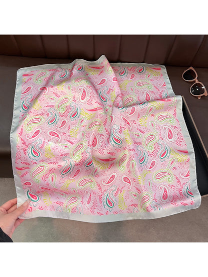 Scarvii Vintage Paisley Pattern Square Scarf