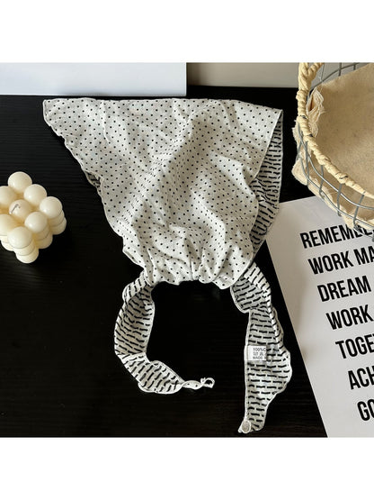 Scarvii - Polka Dot Double-Sided Triangle Bandana