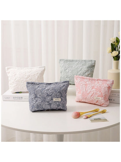 Cosbai - Elegant Floral Cosmetic Bag