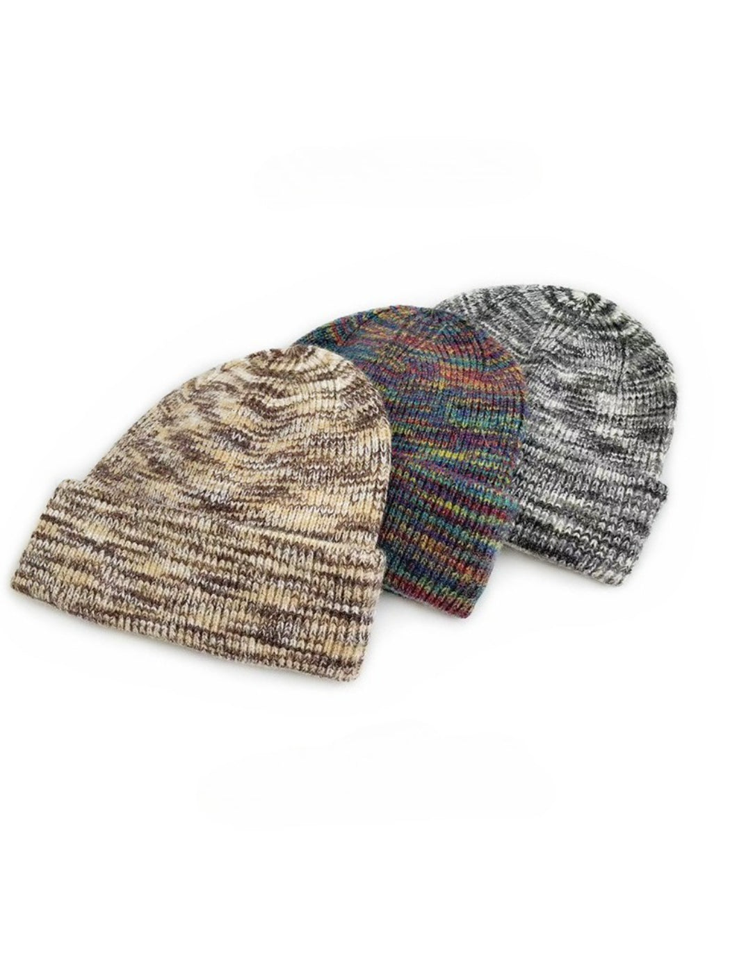 Haila - Soft Marled Foldover Knit Beanie