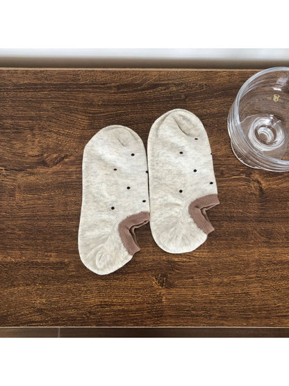 Rufia - Playful Dot Pattern Low Ankle Socks