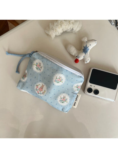 Cosbai - Classic Pattern Zip Pouch Bag