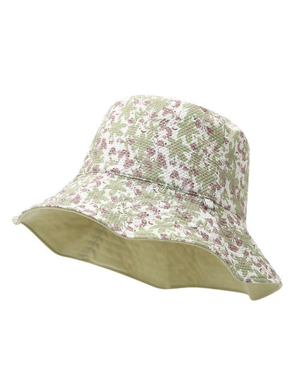 Haila – Floral Print Wide Brim Bucket Hat