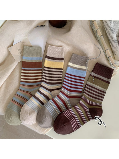Rufia - Graphic Knit Crew Socks