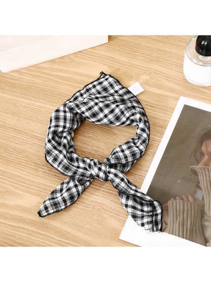 Scarvii - Checked and Striped Everyday Square Scarf