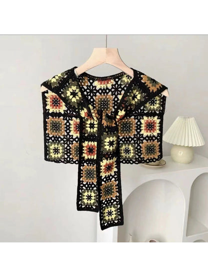 Crosa - Bohemian Crochet Shawl Wrap
