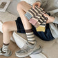 Rufia - Striped Women's Socks for Fall & Winter