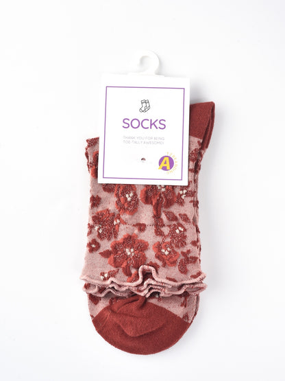 Rufia – Capsule Bloom Texture Crew Socks