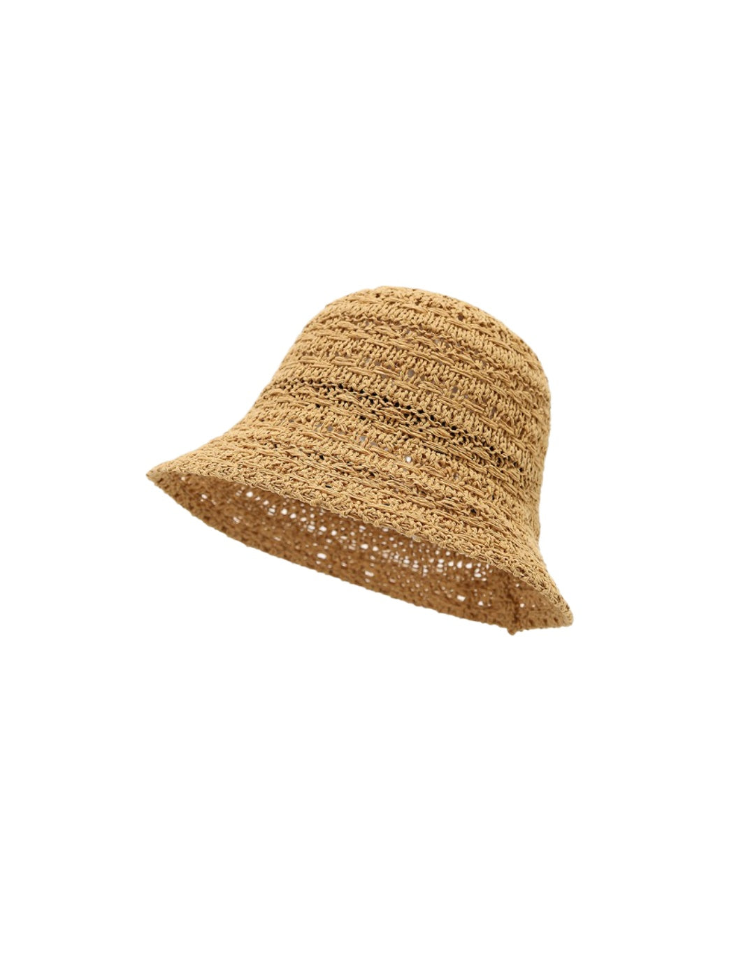 Close-up of woven texture on Haila summer bucket hat