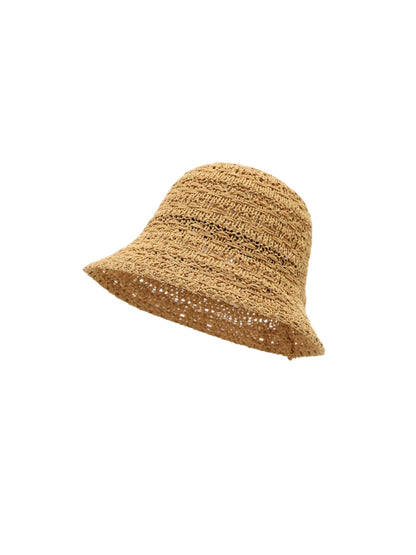 Close-up of woven texture on Haila summer bucket hat