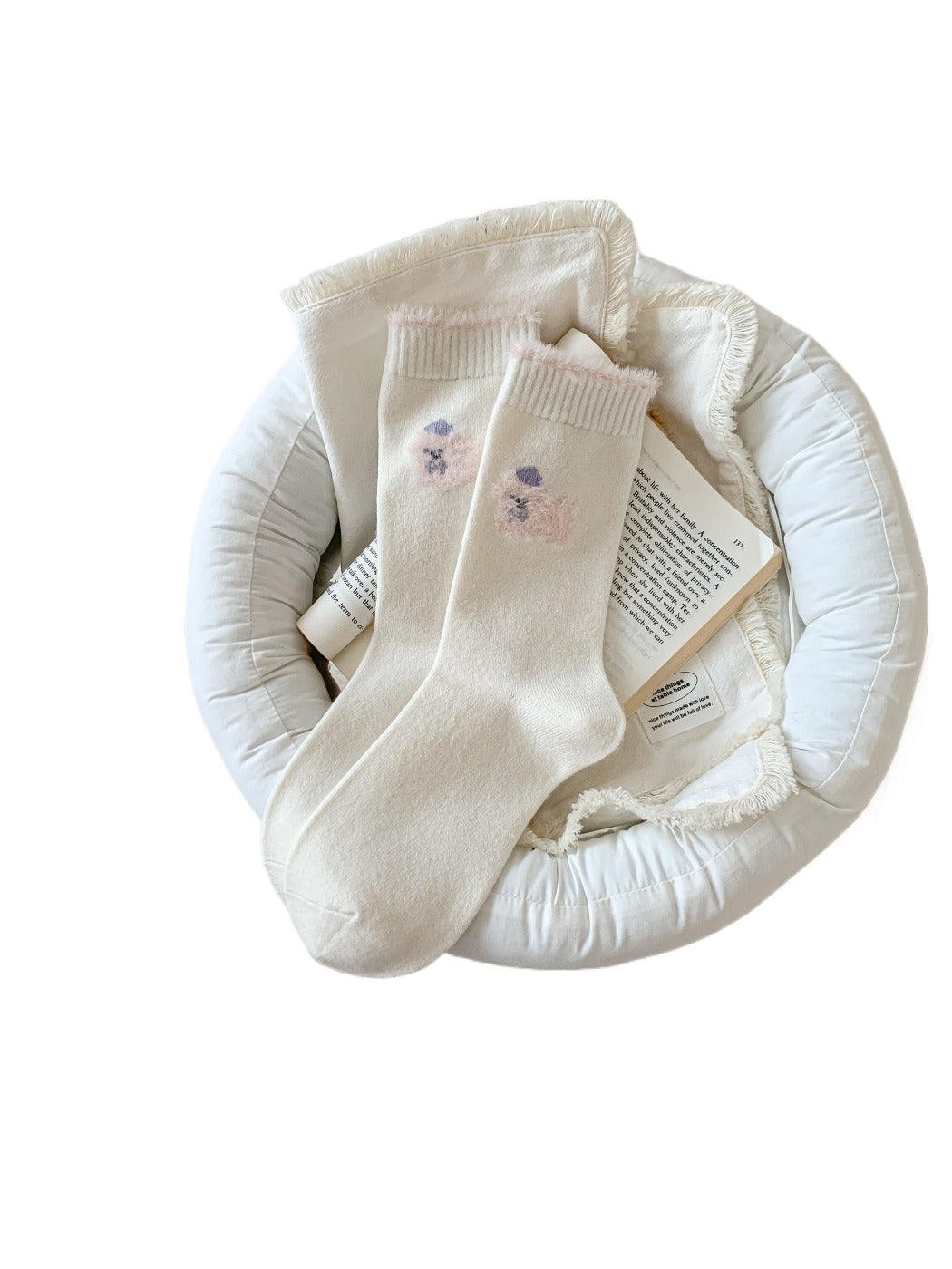 Rufia – Puppy Embroidered Warm Socks