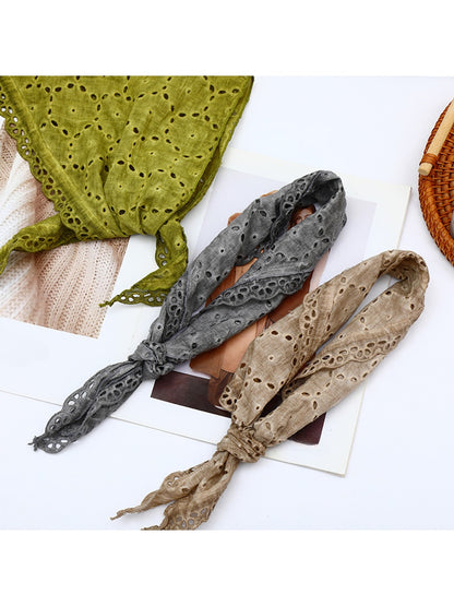 Scarvii - Casual Hollow Out Triangle Bandana