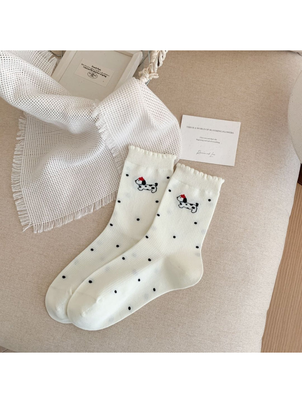 Rufia - Playful Puppy Crew Socks product image 6