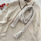 Scarvii - Winter Long Narrow Scarf with Starry Print