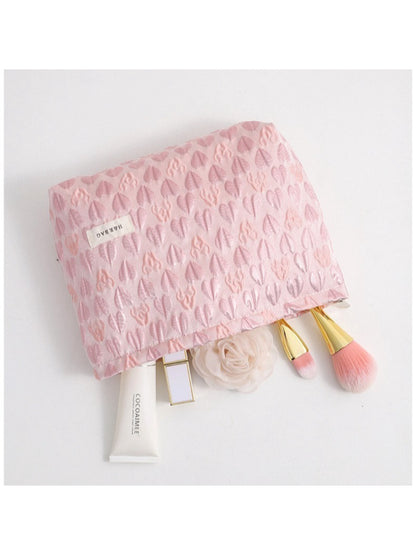 Cosbai - Heart Pattern Cosmetic Bag