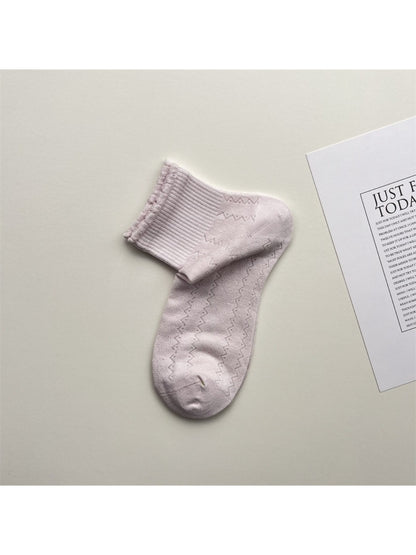 Rufia Mesh Stripe Dot No Show Socks product image