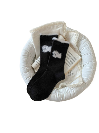 Rufia – Puppy Embroidered Warm Socks