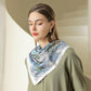 Scarvii - Botanical Print Lightweight Square Scarf