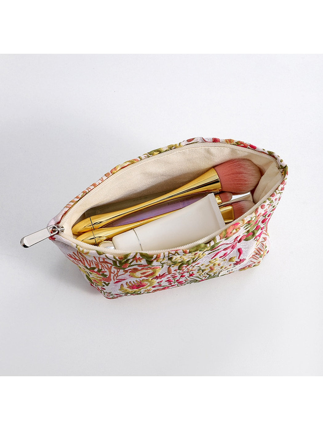 Cosbai - Fresh Floral Makeup Storage Cosmetic Pouch