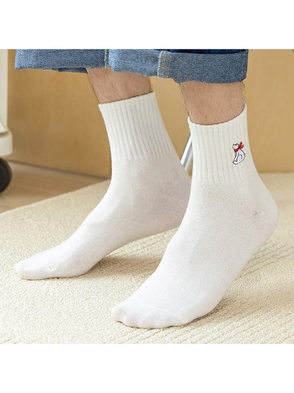 Rufia - Cute Animal Motif Everyday Crew Socks