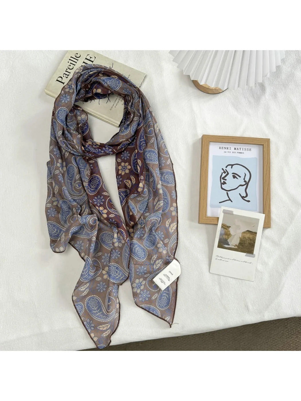 Scarvii - Leopard Print Long Rectangular Scarf