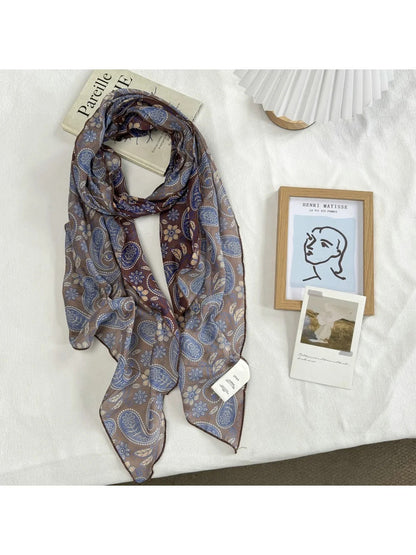 Scarvii - Leopard Print Long Rectangular Scarf