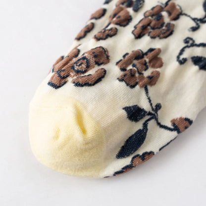 Rufia - Women's Vintage Mid-Calf Quarter Socks - Classsic & Delicate