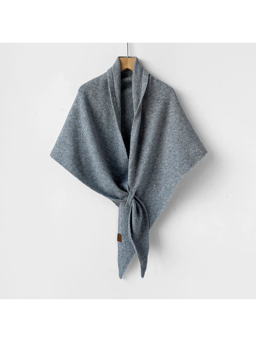 Scarvii - Solid Color Knit Triangle Shawl
