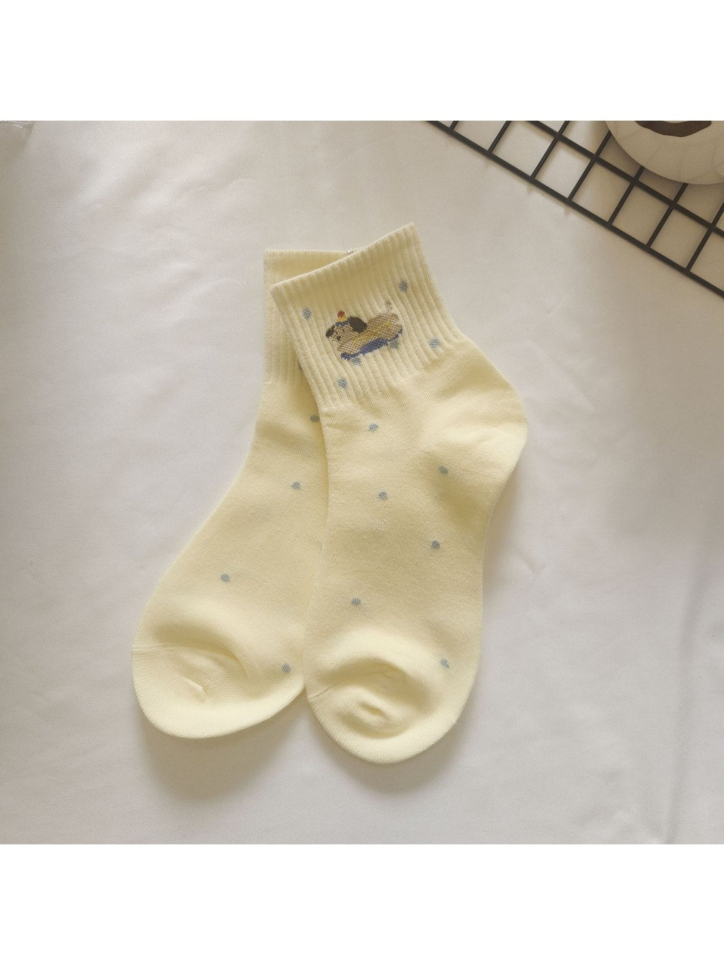 Rufia - Cute Cartoon Animal Pattern Crew Socks