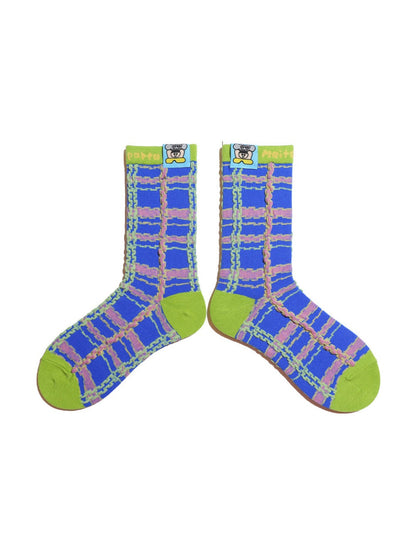 Rufia - Artist Illustration Colorful Crew Socks