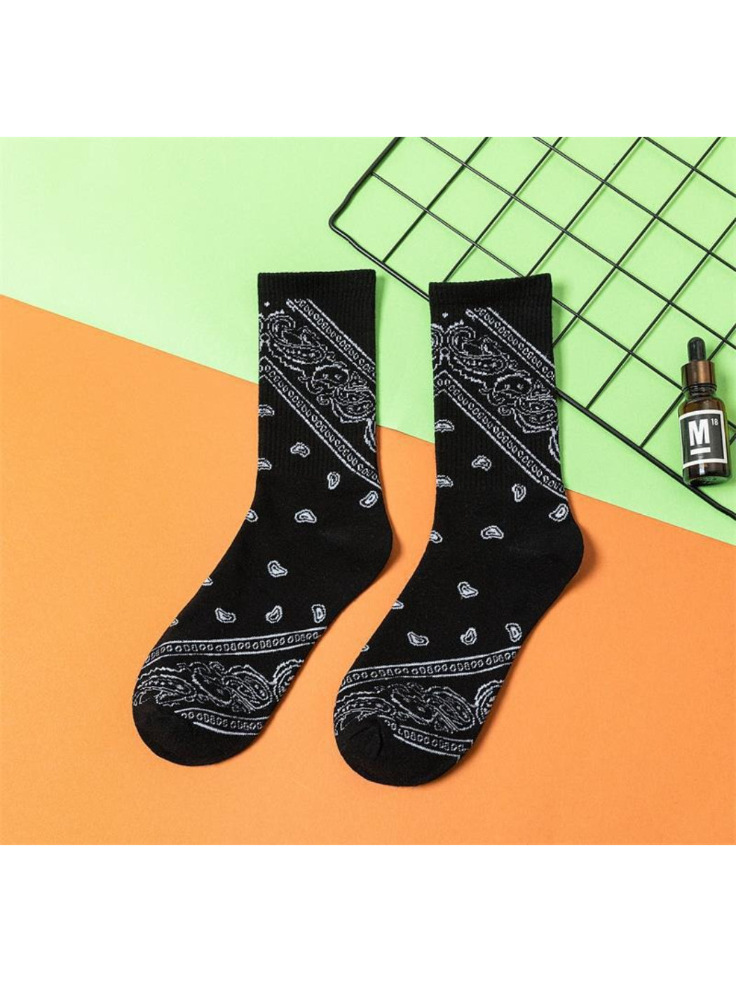 Rufia - Graphic Paisley Pattern Crew Socks product image 5