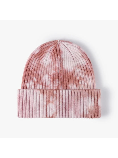 Haila - Tie-Dye Ribbed Cuffed Knit Beanie