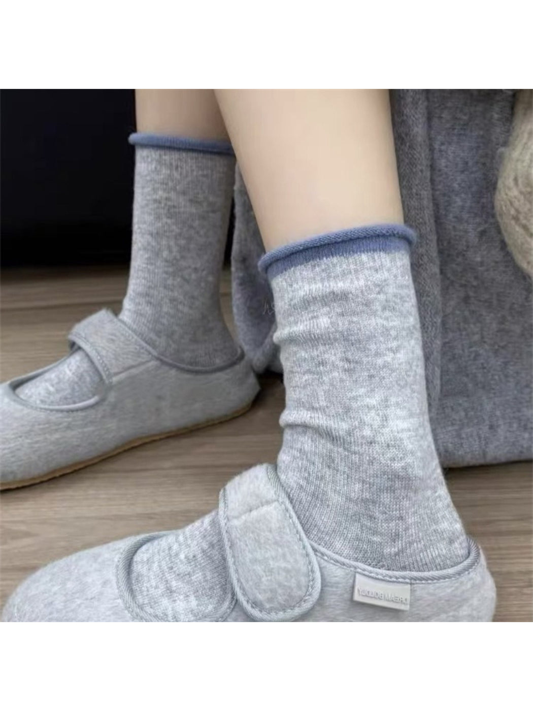 Rufia - Contrast Trim Crew Socks