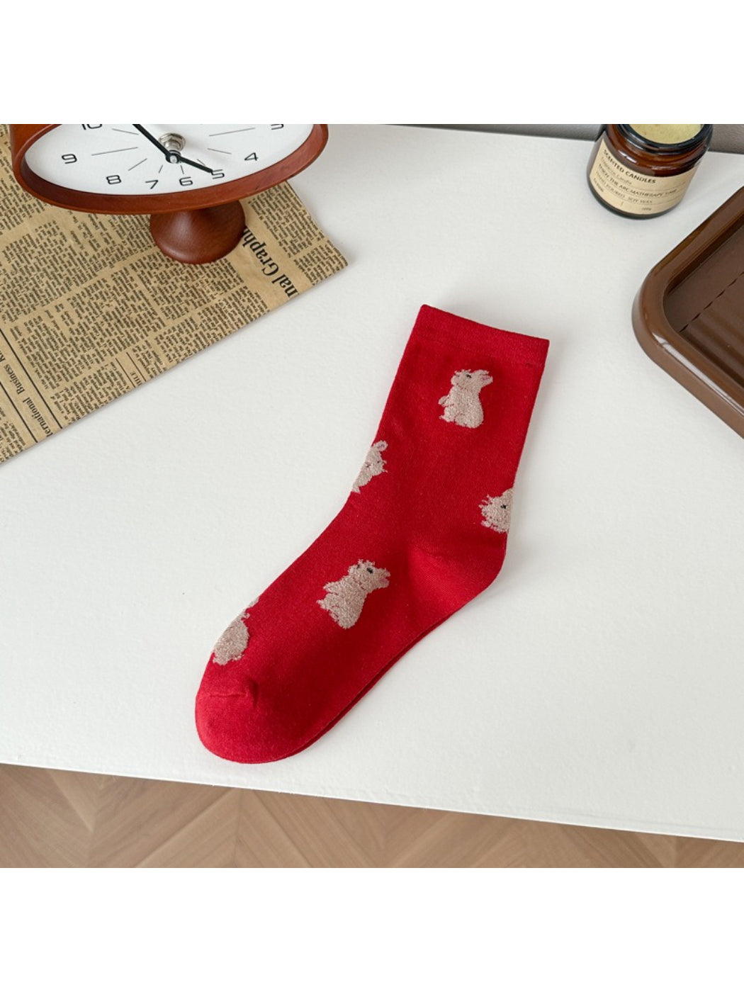 Rufia - Cute Rabbit Pattern Crew Socks product image 4