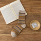 Rufia - Curved Pattern Mid-Calf Socks