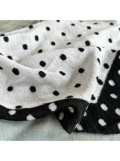 Scarvii - Polka Dot Color Block Triangle Bandana
