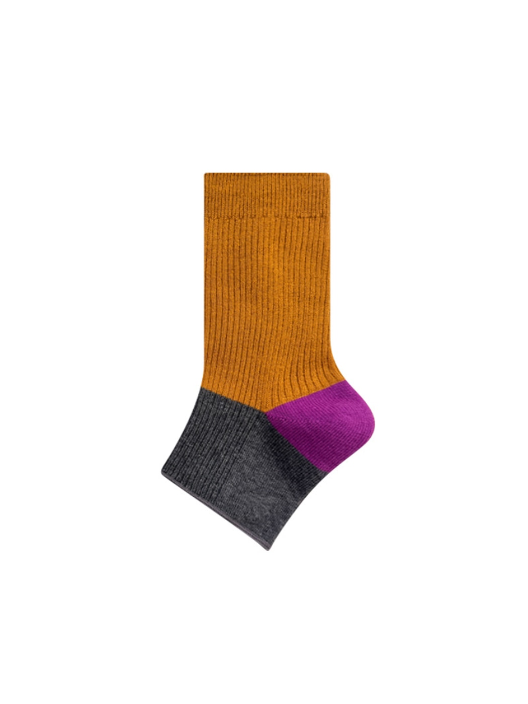 Rufia - Color Block Open-Toe Crew Socks