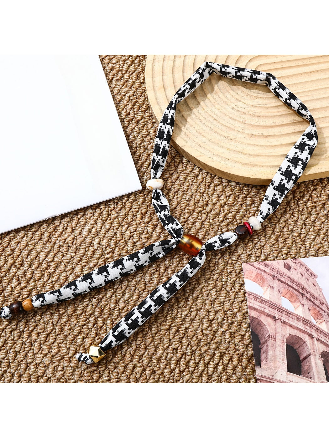 Scarvii - Retro Printed Long Necklace
