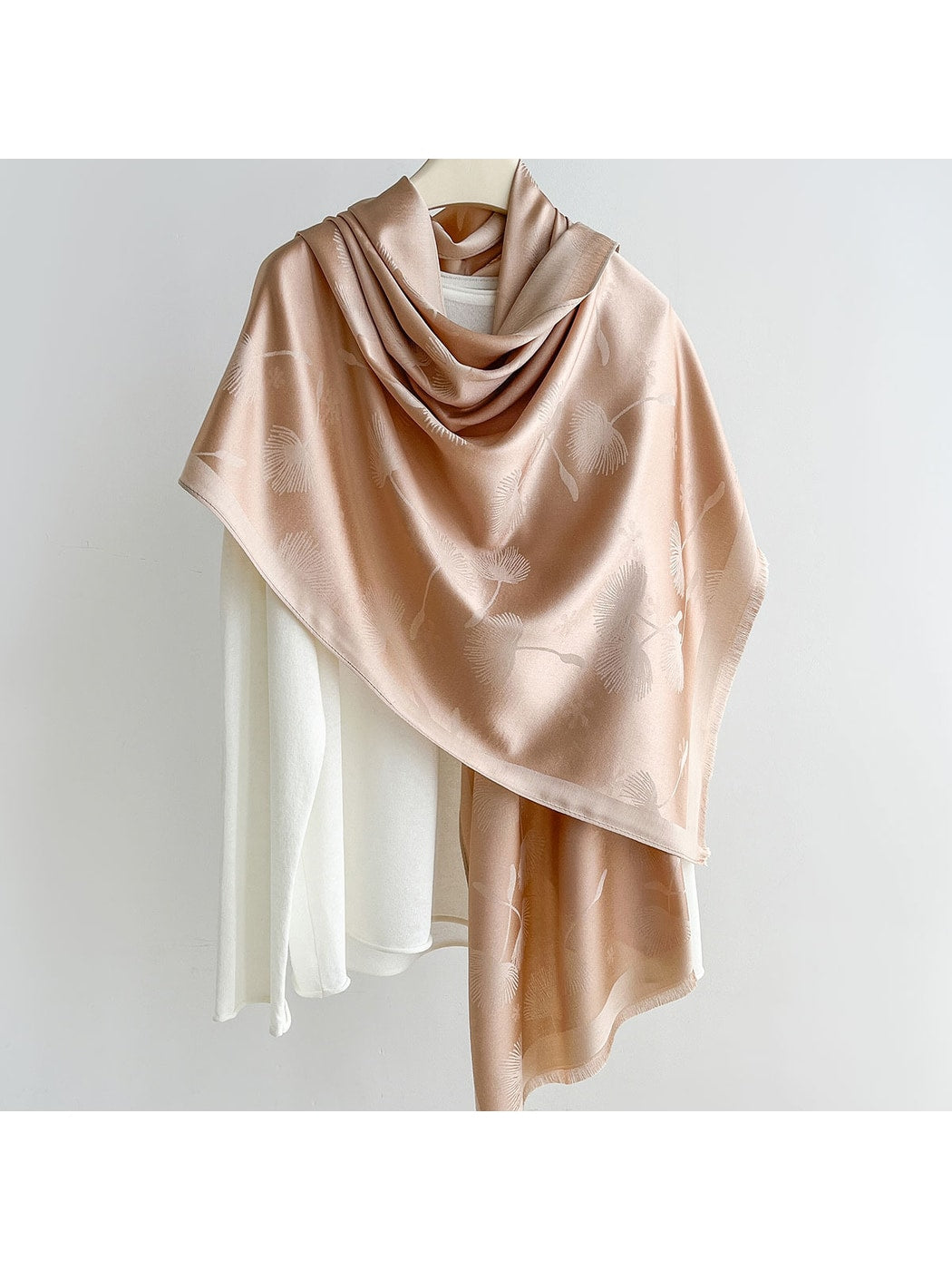 Scarvii - Elegant Dandelion Print Summer Wrap Scarf