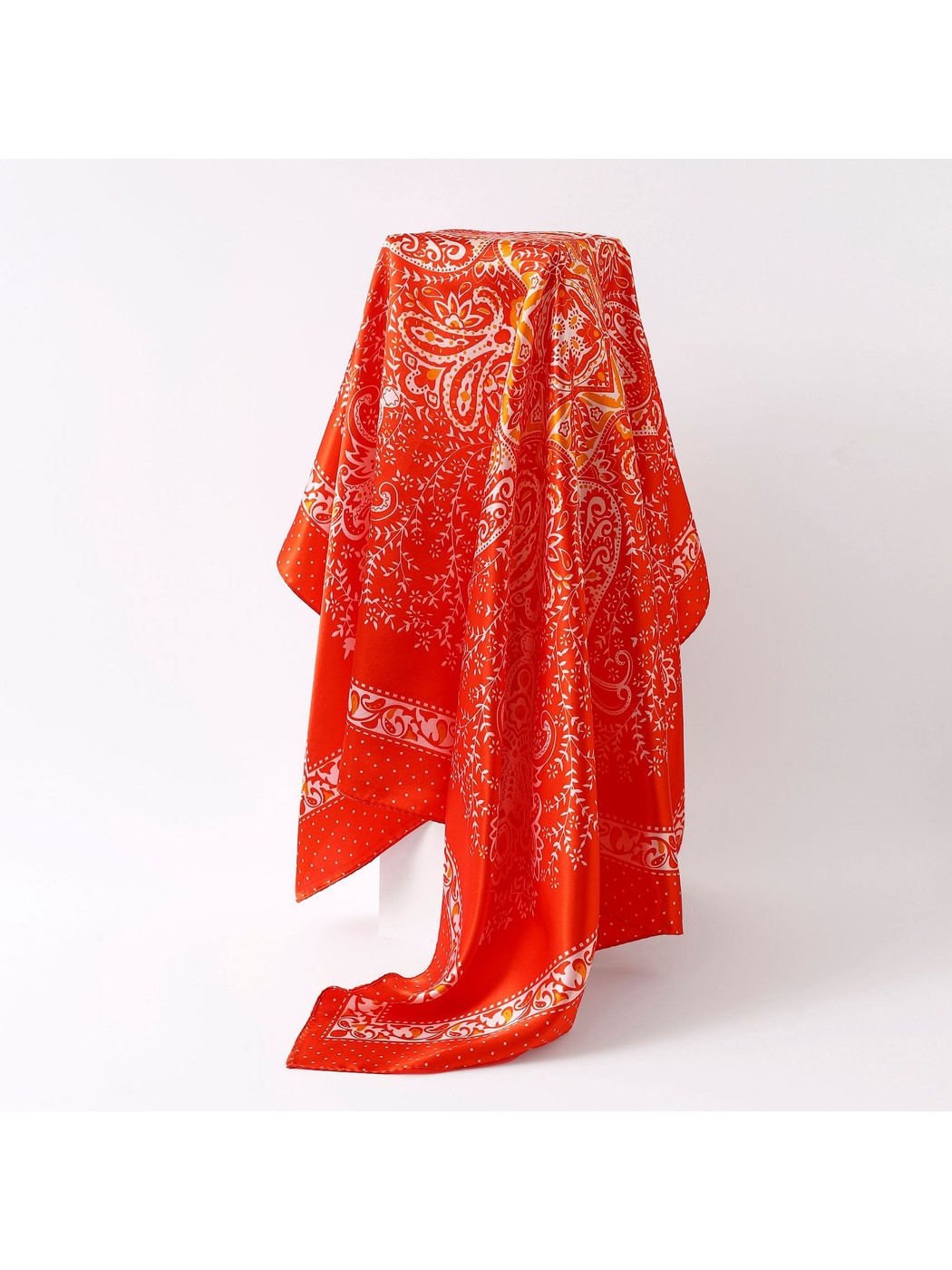 Scarvii - Retro Paisley Mandala Print Square Scarf