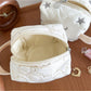 Cosbai soft handle cosmetic bag shown with handle folded down