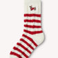 Rufia - Red & White Christmas Vibe Mid-Calf Socks